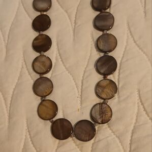 Elegant Brown Shell Necklace